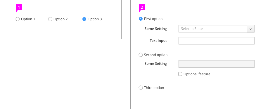 Radio button Usage