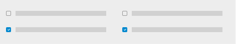 Horizontal checkboxes